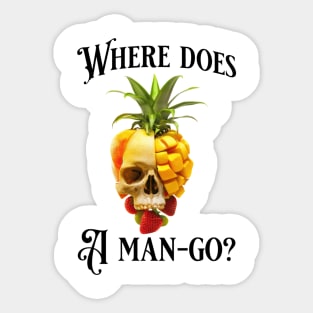 Man-Go: The Juicy Enigma Sticker